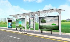 如東大力建設(shè)公交候車亭,改善市民乘車條件