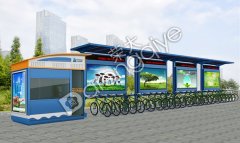 公共自行車棚效果圖設(shè)計特點分析
